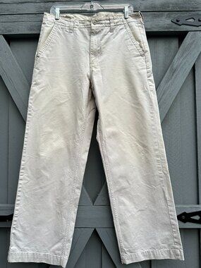 GAP Modern Hipster Men’s Chino Pants 32x30 Beige Khaki 100% Cotton